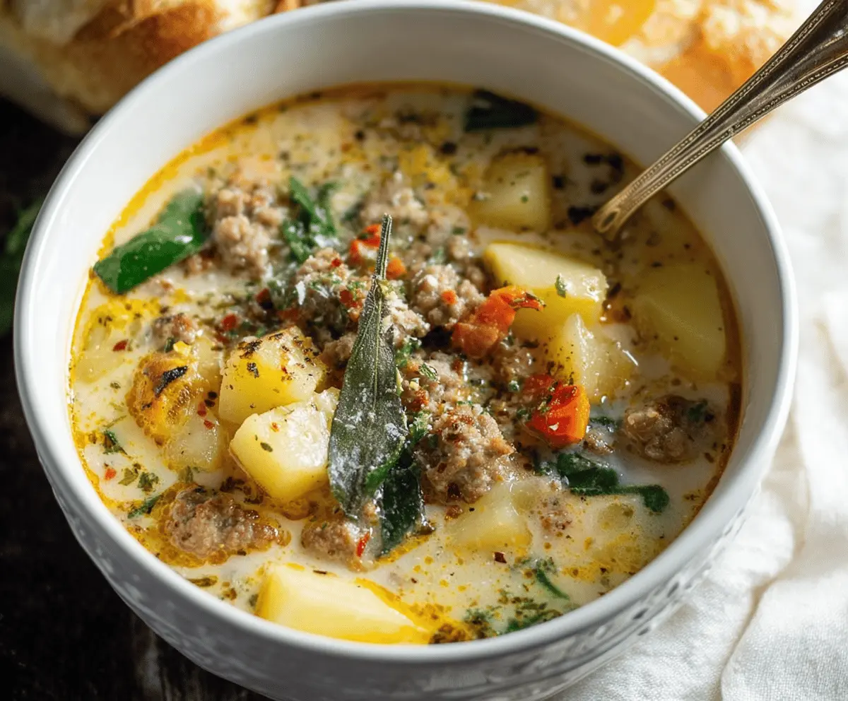 Cozy Italian Sausage and Potato Soup