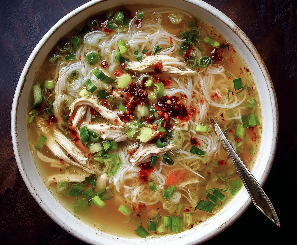 Ginger Garlic Chicken Noodle Soup