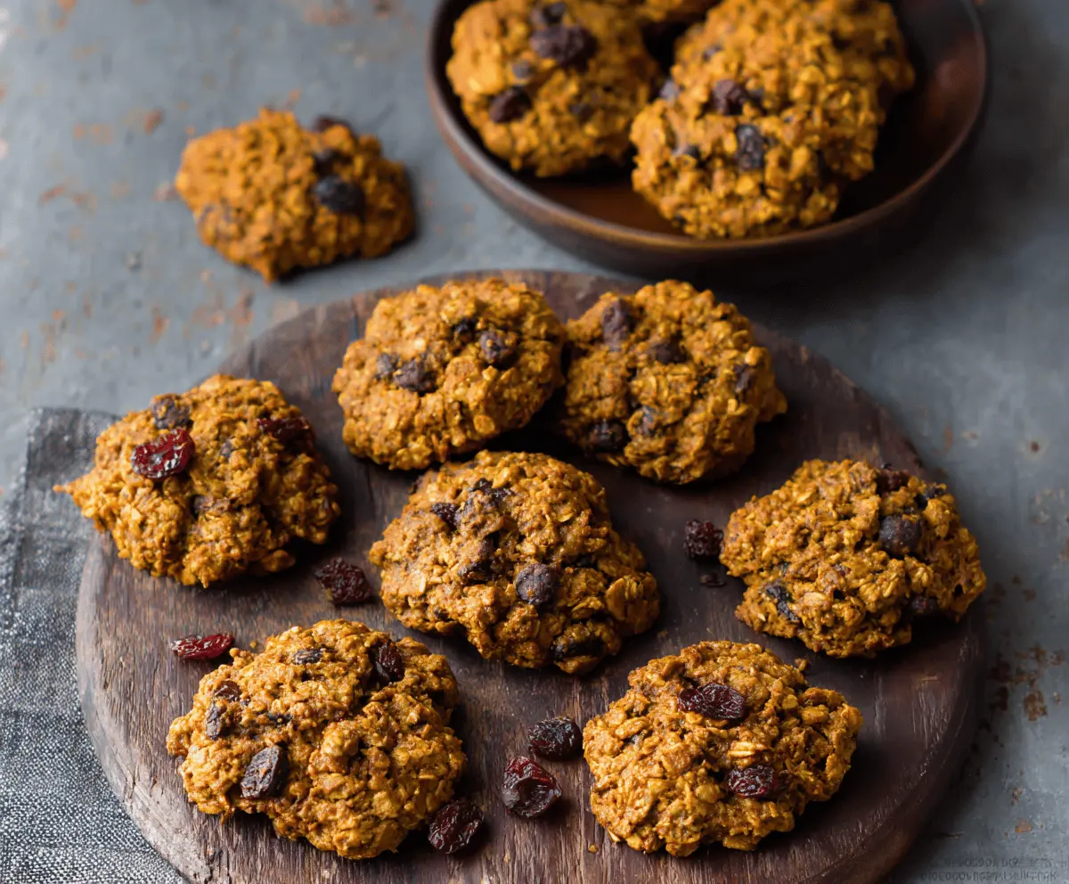 Healthy Pumpkin Oatmeal Cookies