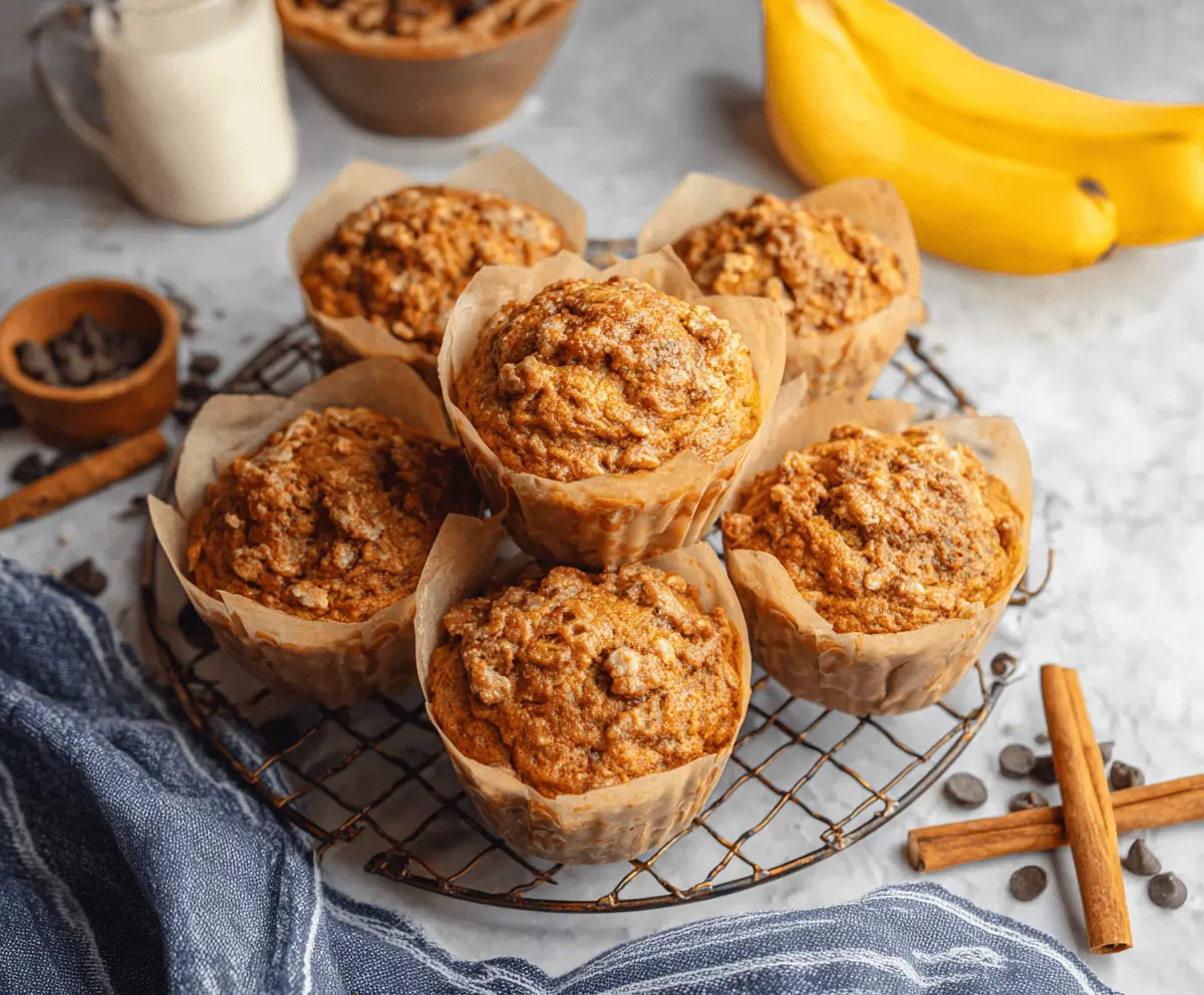 Jumbo Pumpkin Banana Muffins