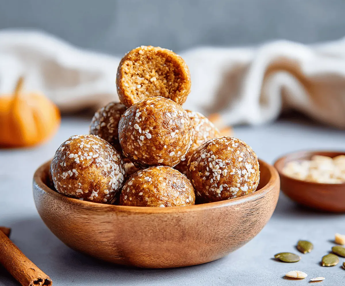 Keto Cottage Cheese Pumpkin Spice Energy Balls
