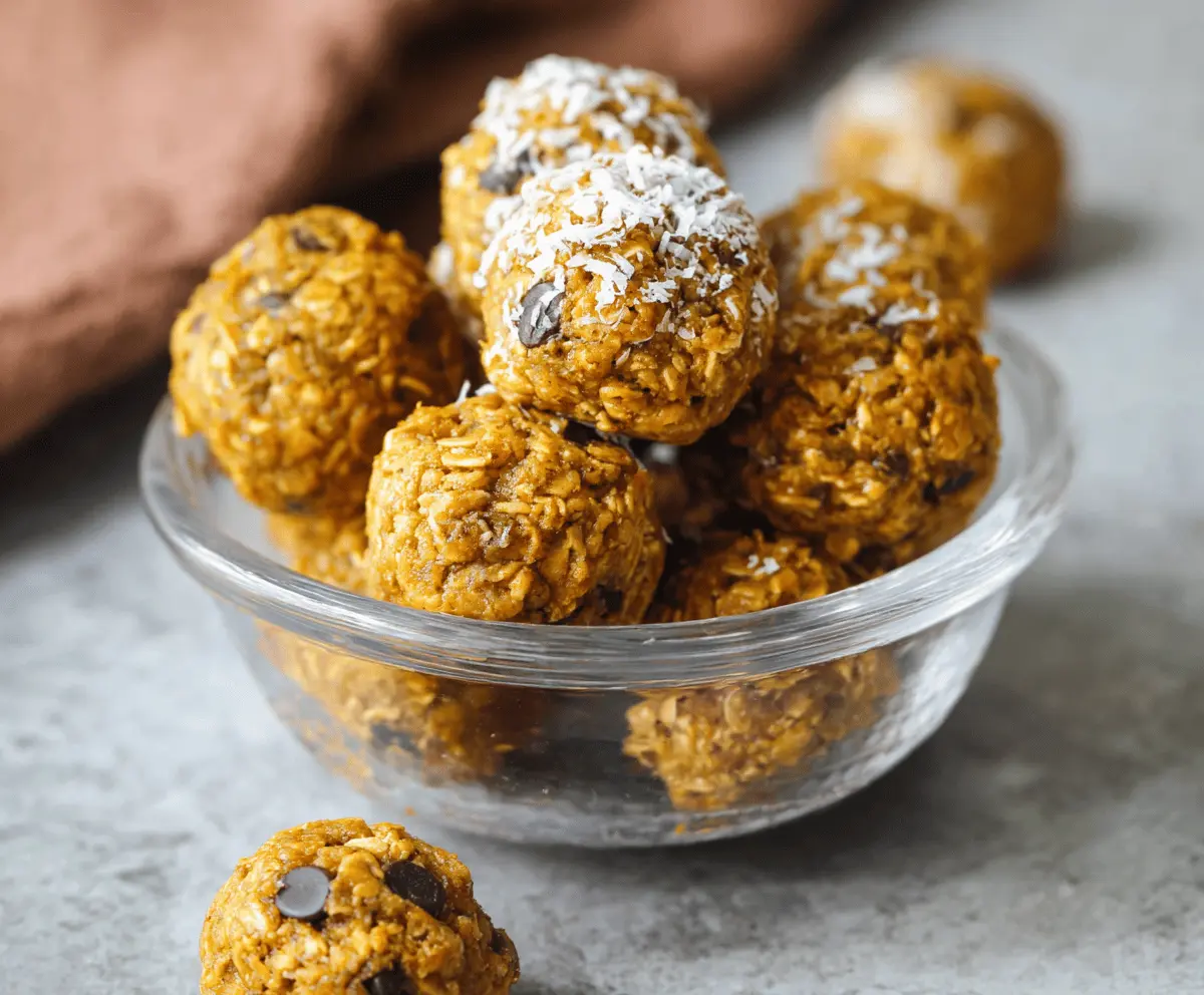 Pumpkin Banana Protein Balls