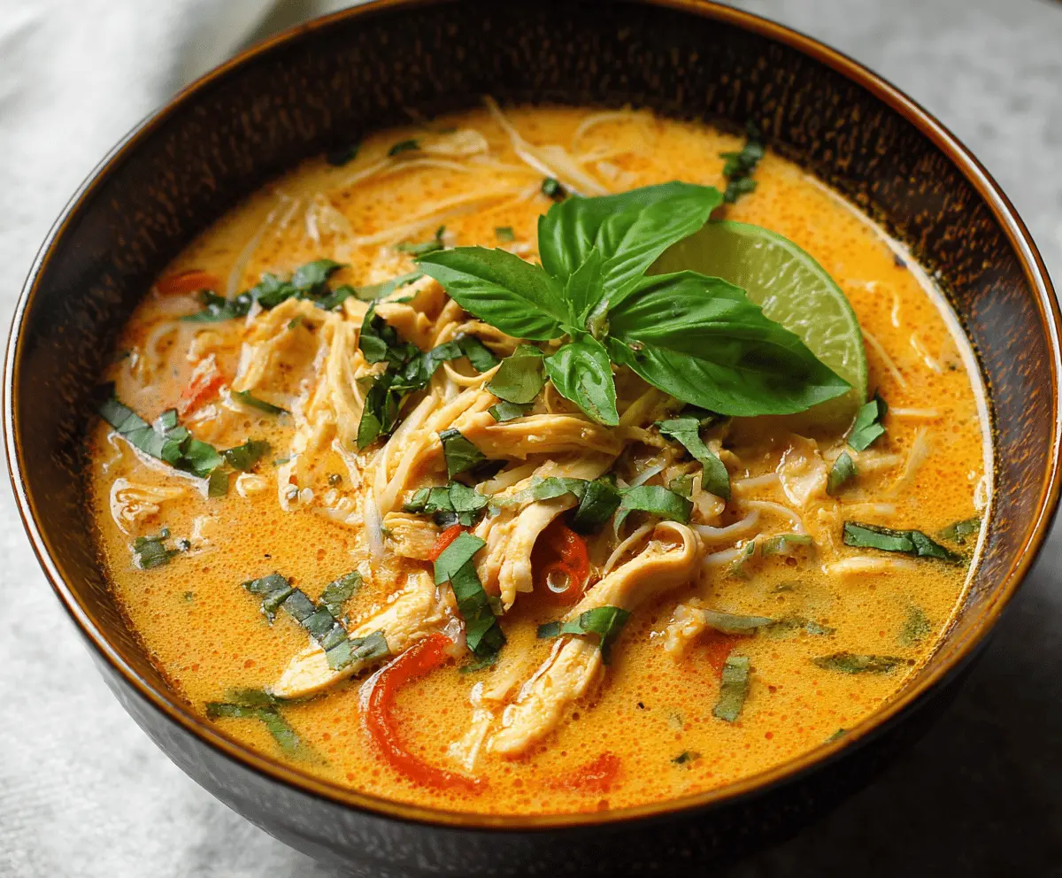 Thai Curry Chicken Soup