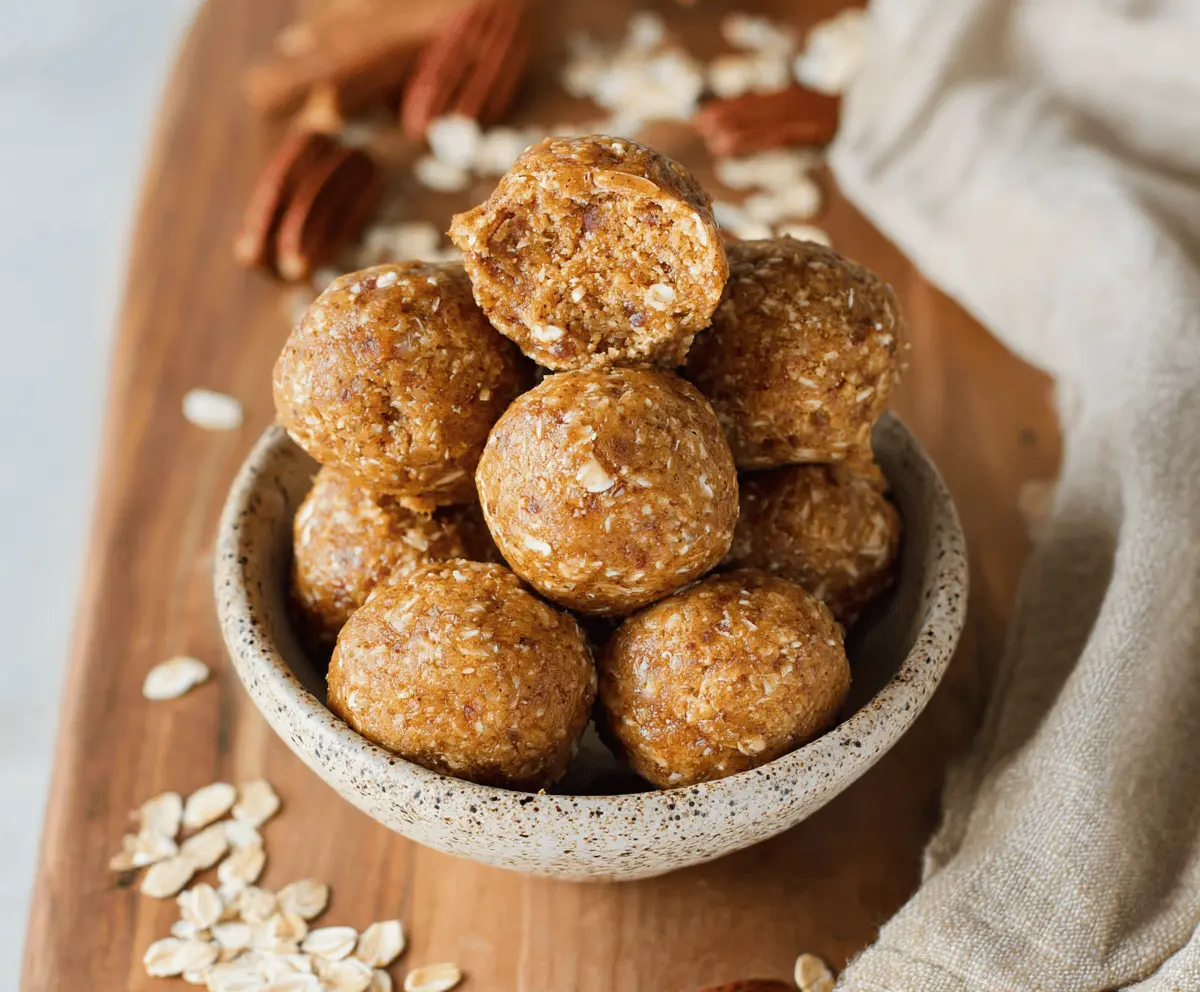 Apple Cinnamon Pumpkin Protein Balls