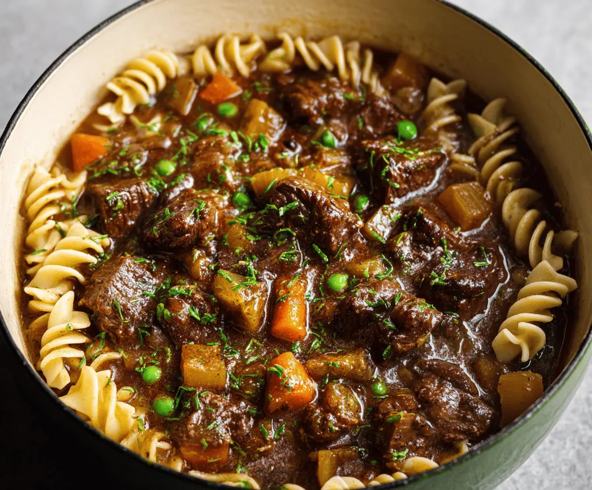 Beef Stew with Noodles