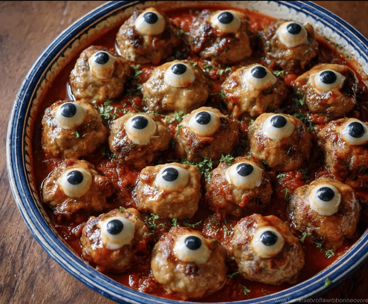 Cool Eyeball Meatballs Feast