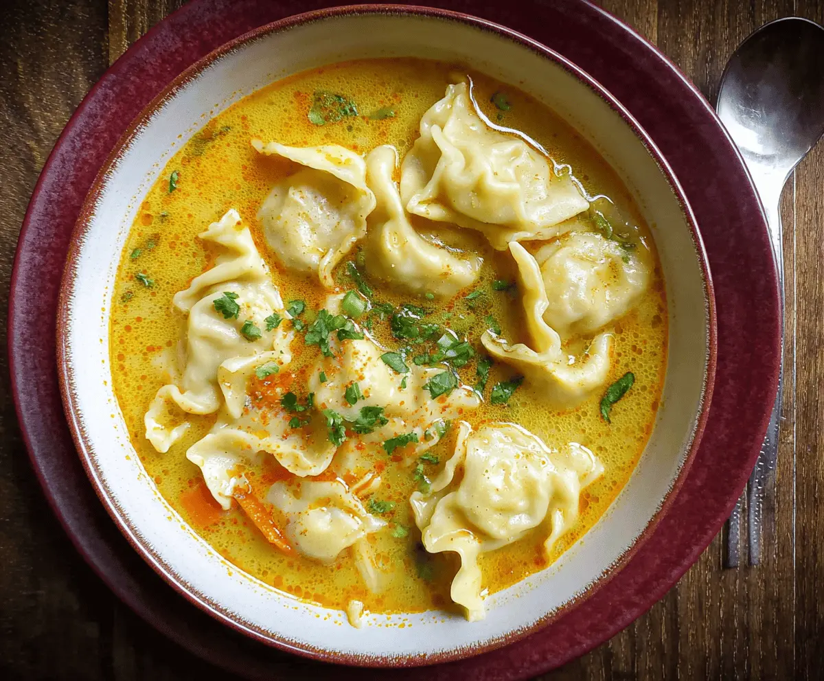 Curry Dumpling Soup