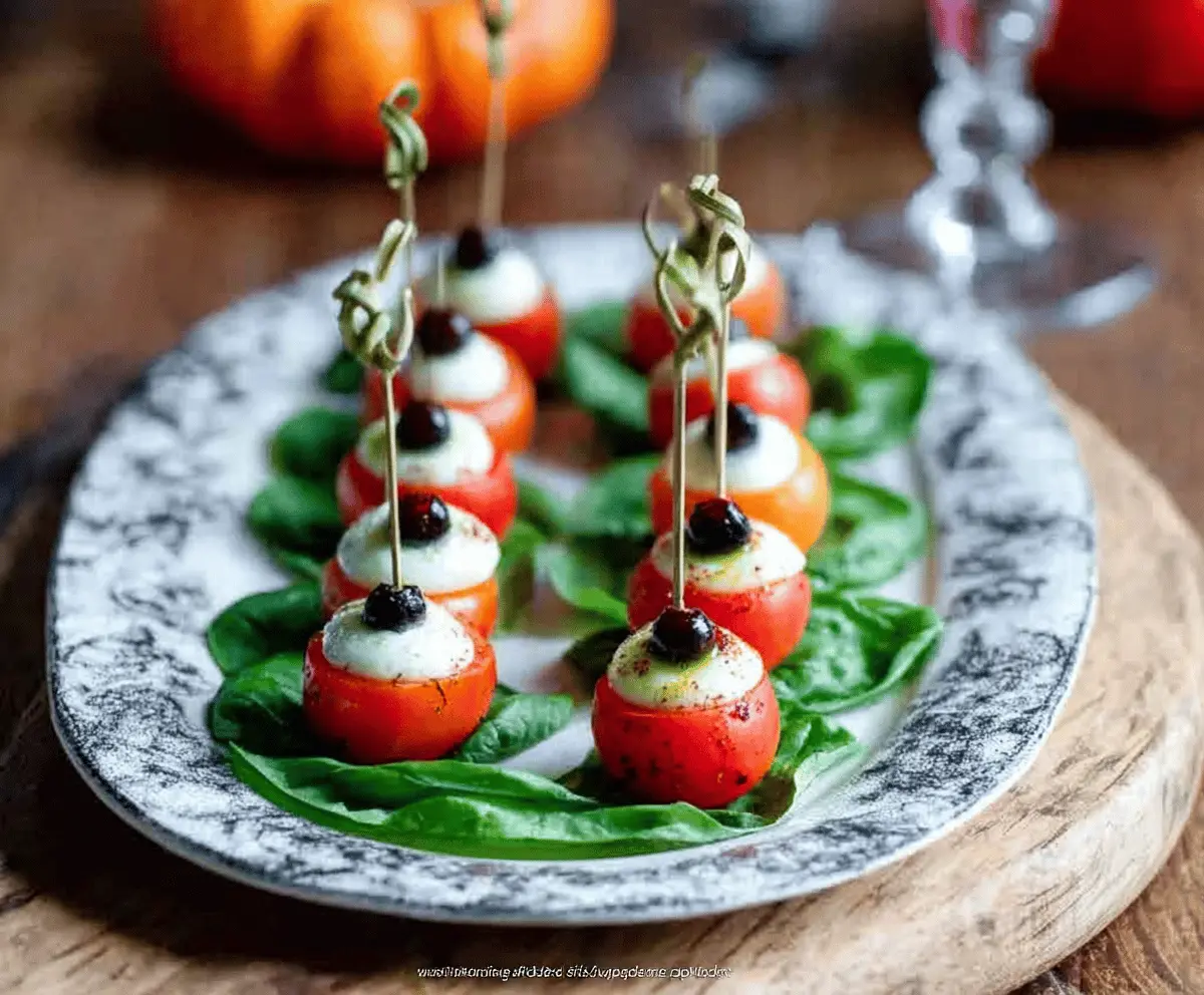 Eyeball Caprese Skewers