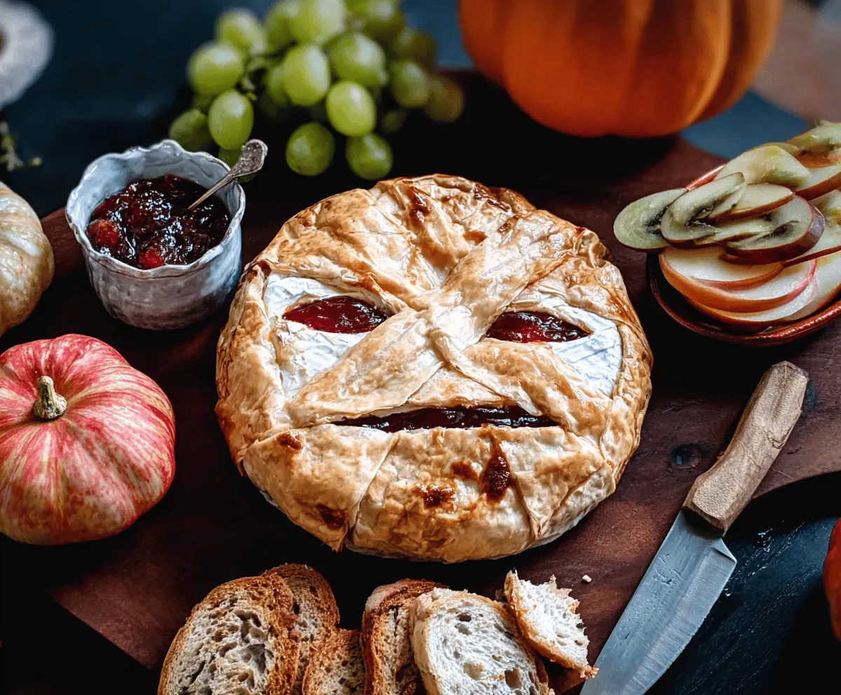 Halloween Baked Brie
