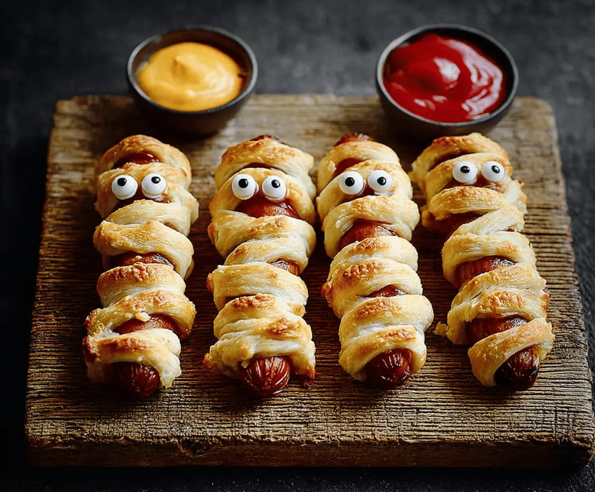 Halloween Mummy Sausages