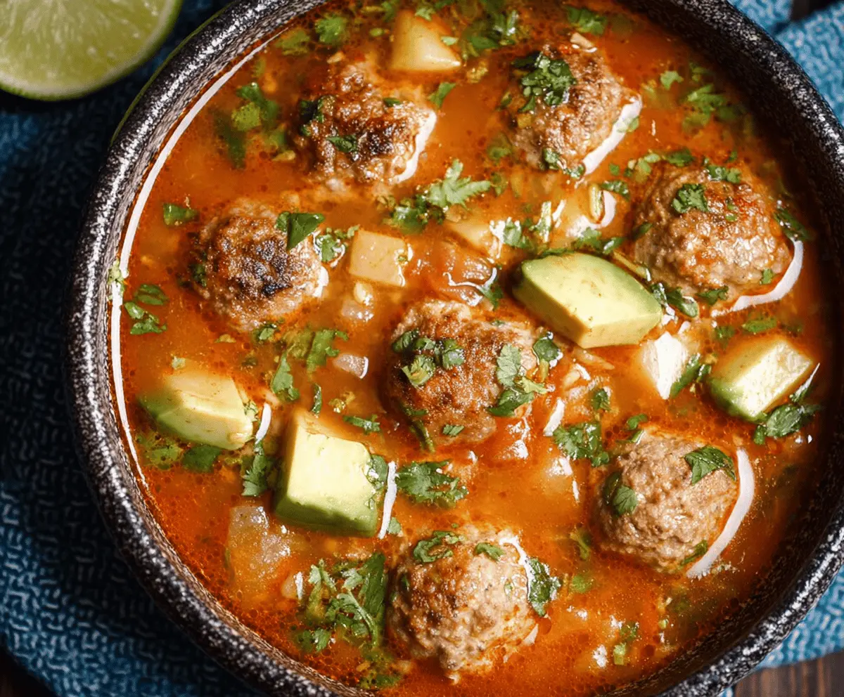 Mexican Albondigas Soup