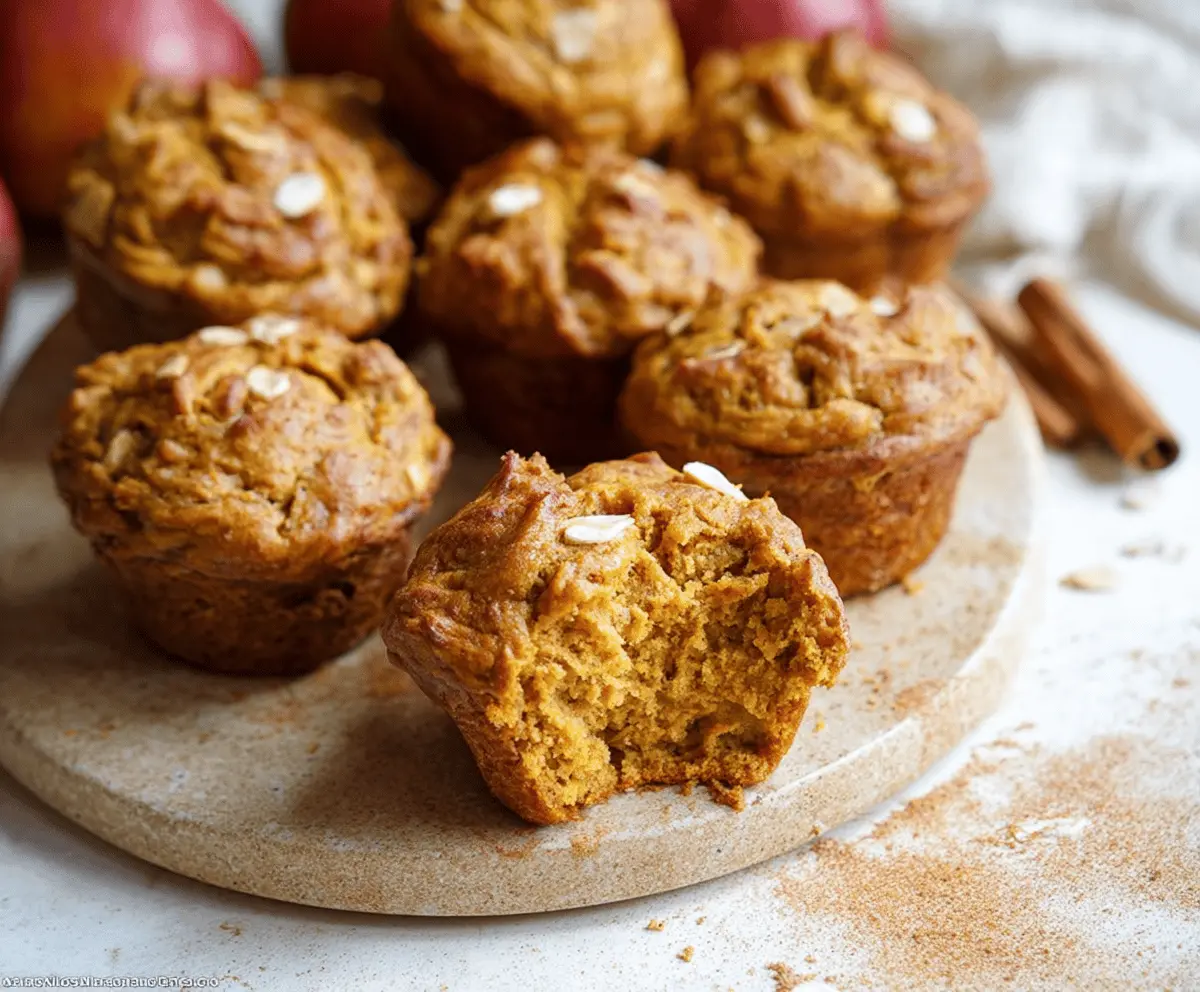Pumpkin Apple Cinnamon Muffins