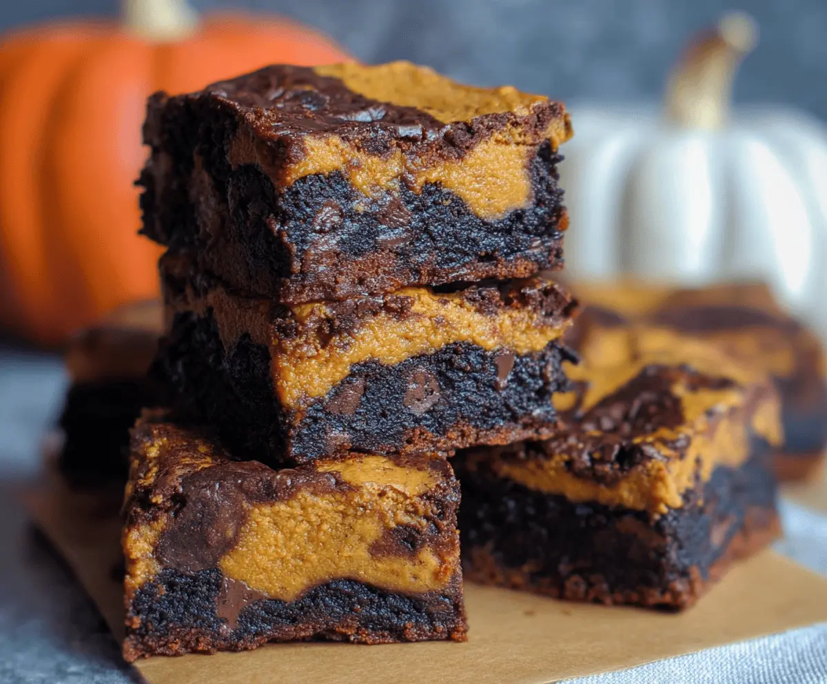 Pumpkin Brownies
