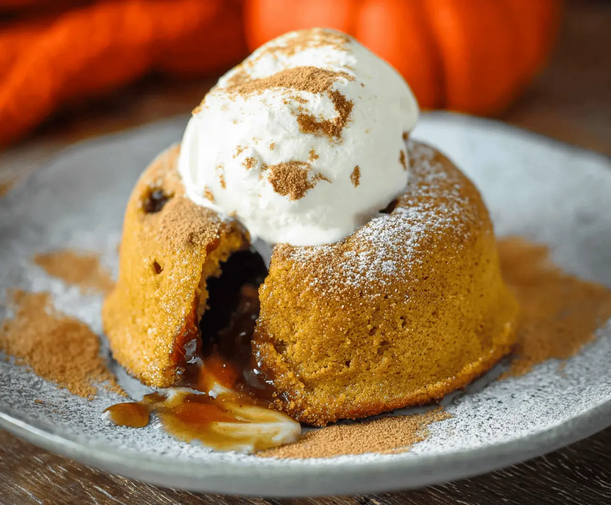 Pumpkin Lava Cake