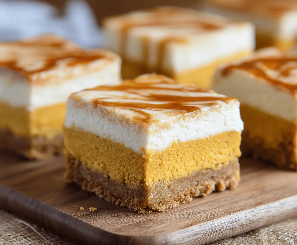 Pumpkin Pie Cheesecake Bars