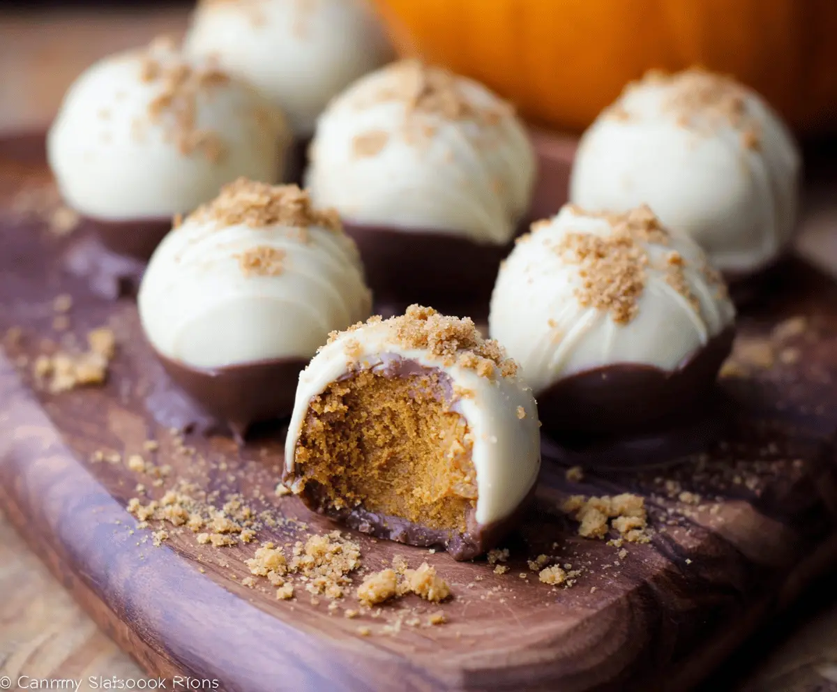 Pumpkin Spice Truffles