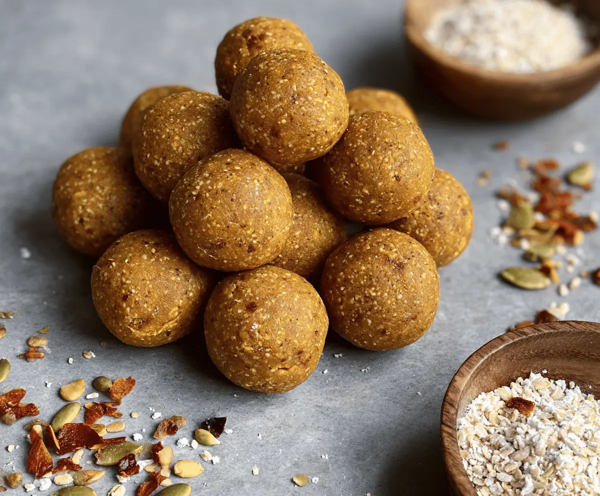 Vegan Pumpkin Protein Balls