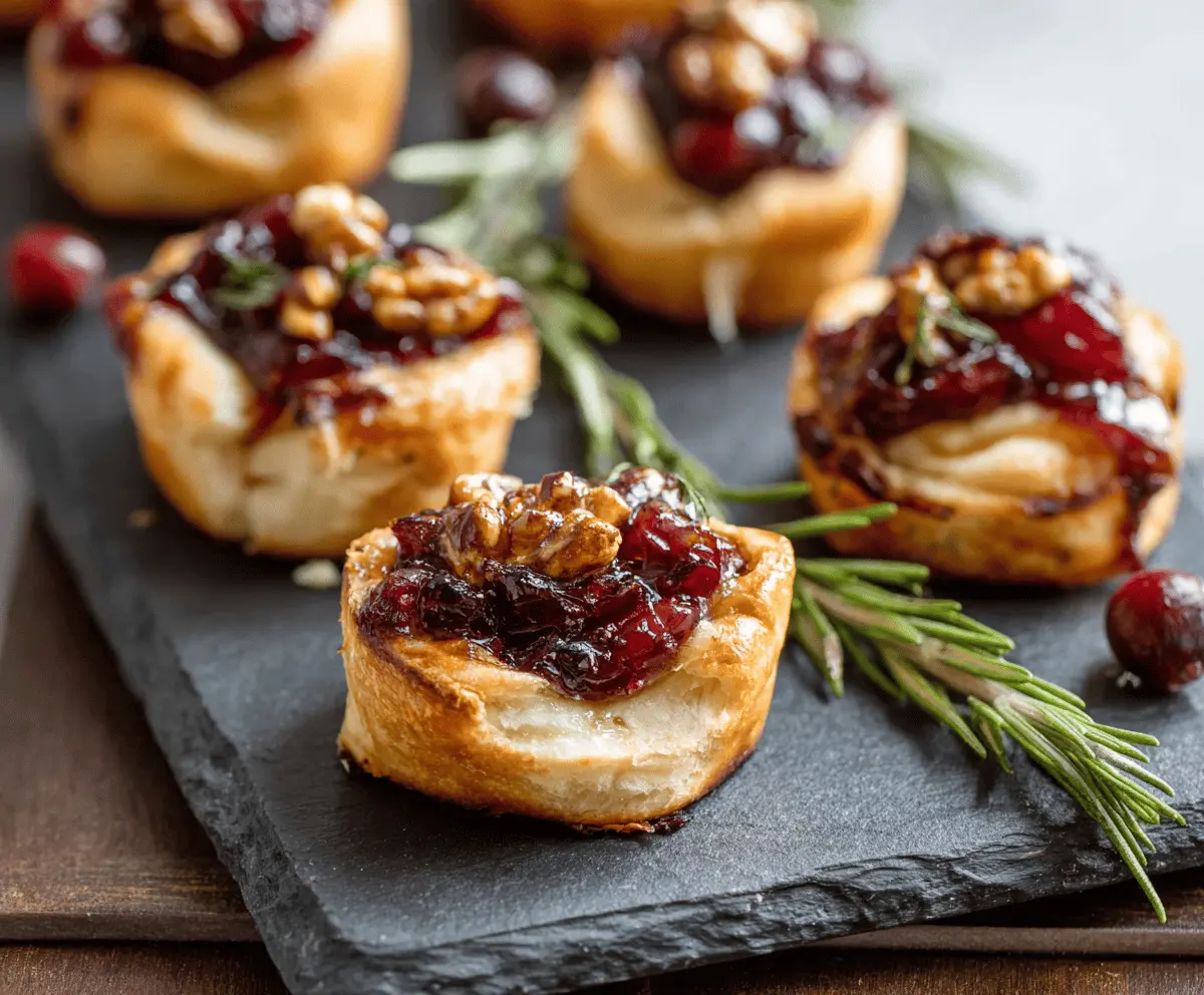 Cranberry Brie Bites