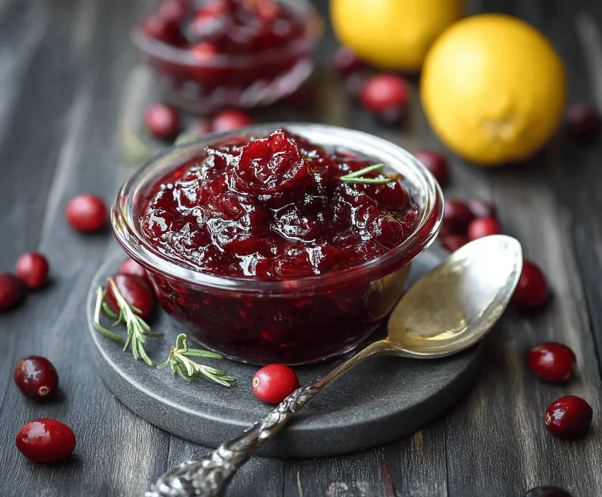 Cranberry Vanilla Sauce