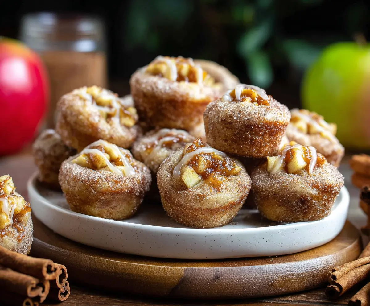 Delicious apple pie bites with flaky crust and sweet cinnamon filling, perfect for snacking.