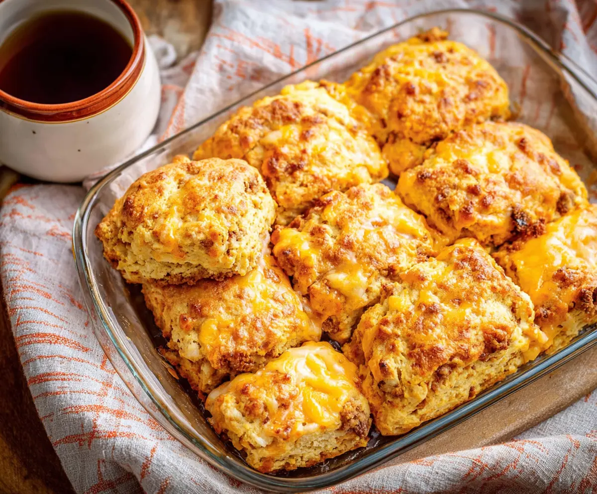 Delicious Breakfast Butter Swim Biscuits served fresh on a plate