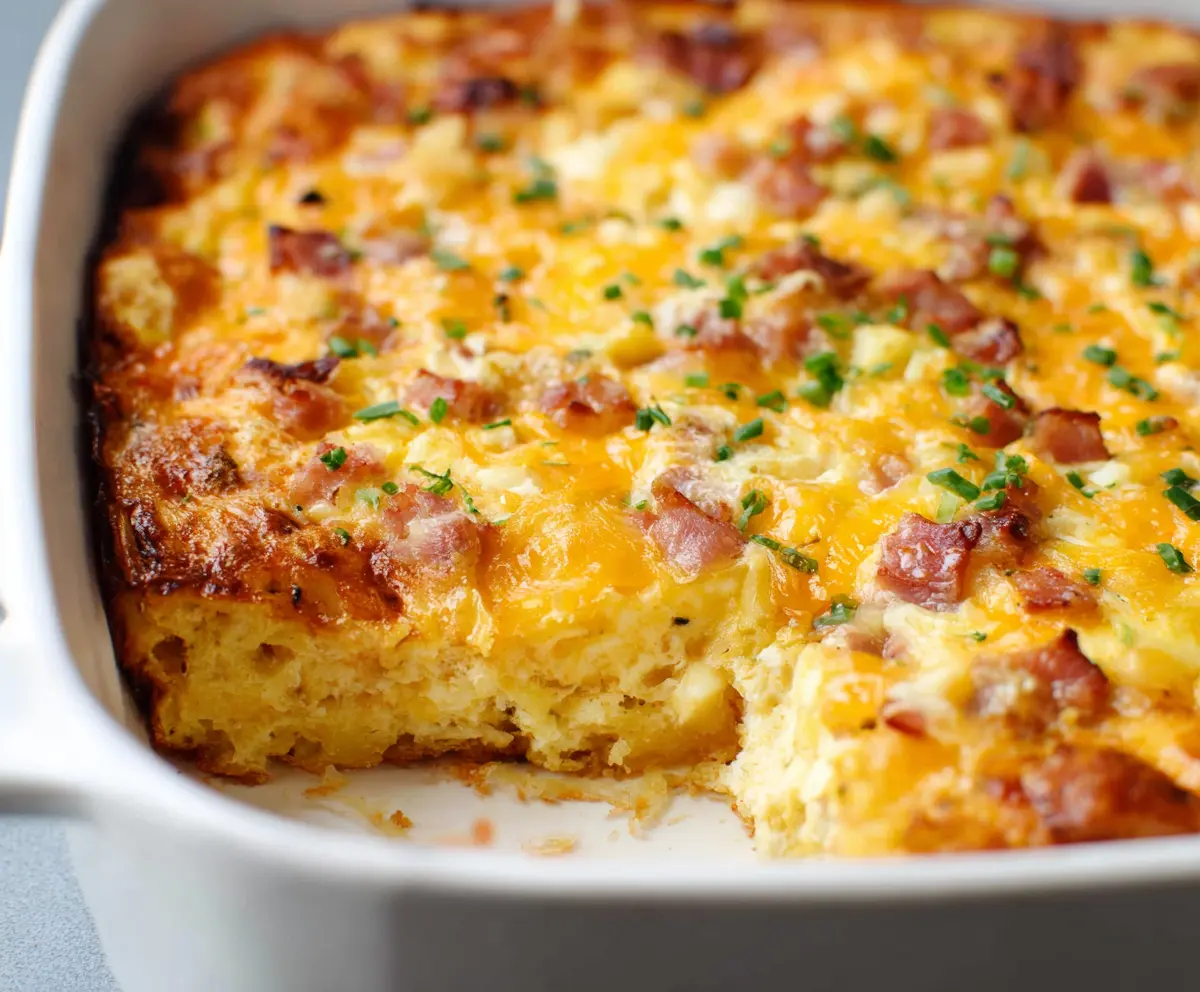 Cheesy Hashbrown Egg Casserole
