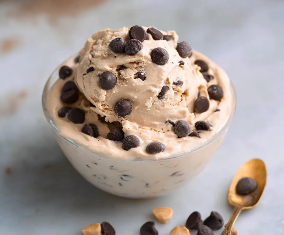 Healthy Greek Yogurt Protein Cookie Dough served as a nutritious snack or dessert.