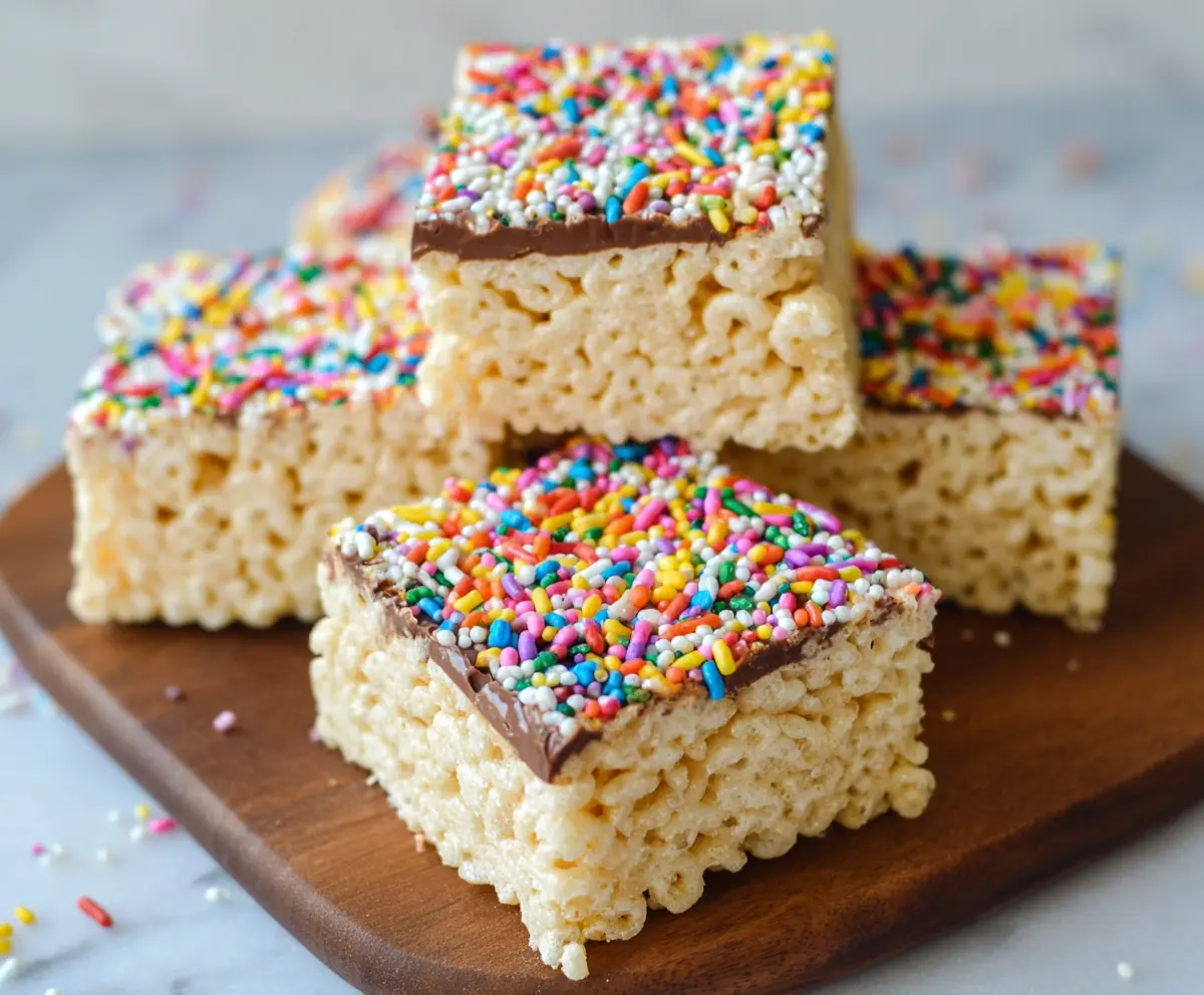 Delicious homemade Protein Rice Krispie Treats with crispy rice and protein boost.