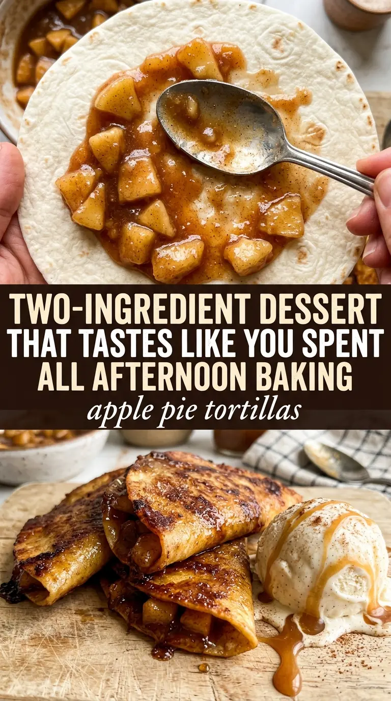 apple pie tortillas cooked tender