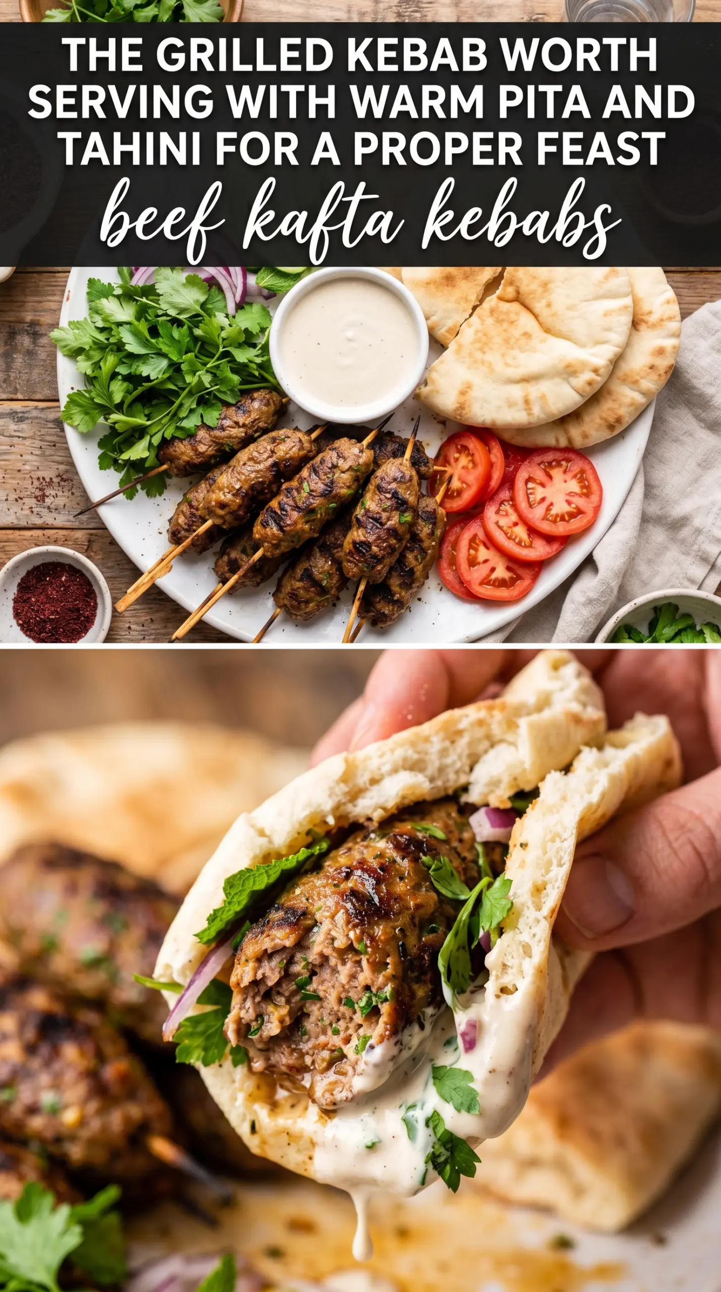 Beef Kafta Kebabs spiced grilled charred
