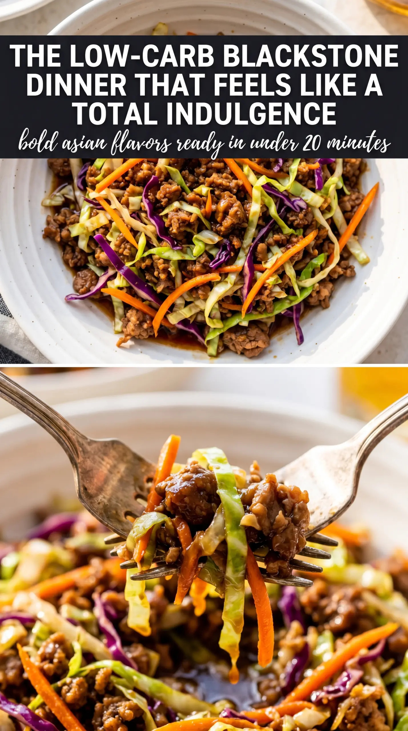 blackstone egg roll in a bowl cooked tender