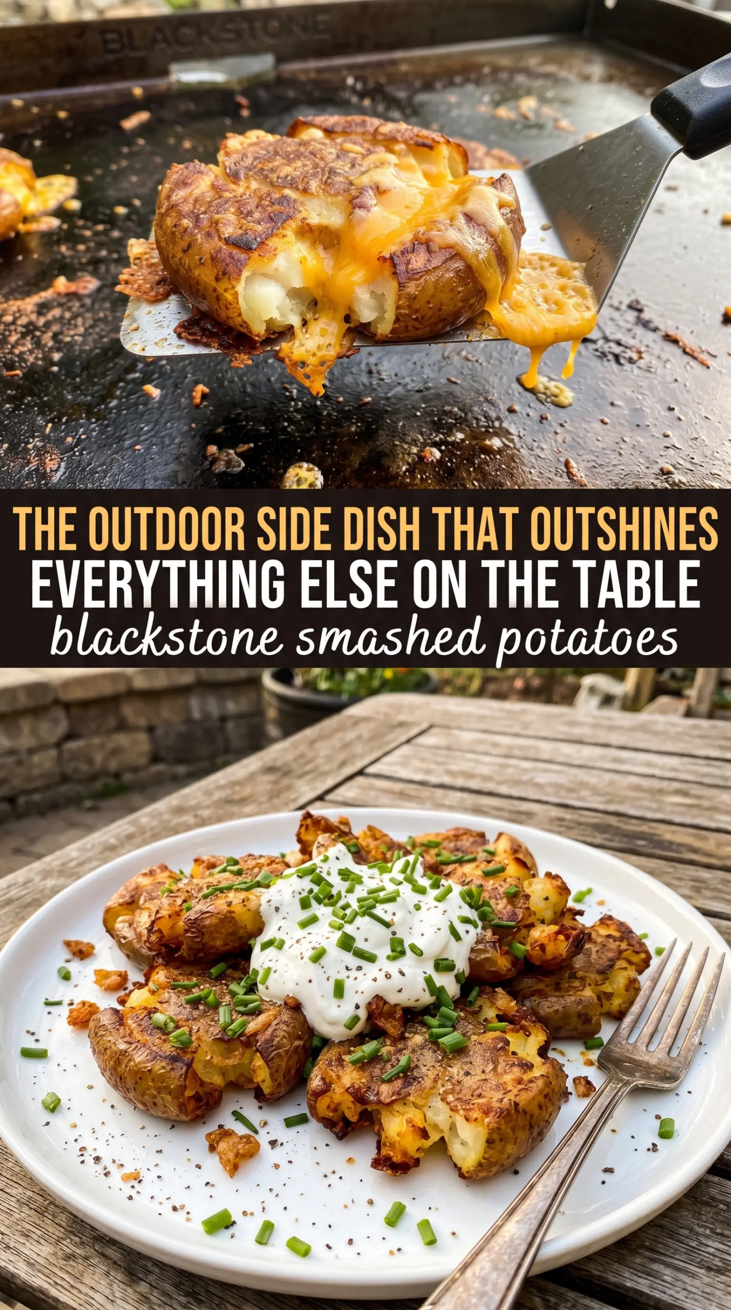 blackstone smashed potatoes cooked tender