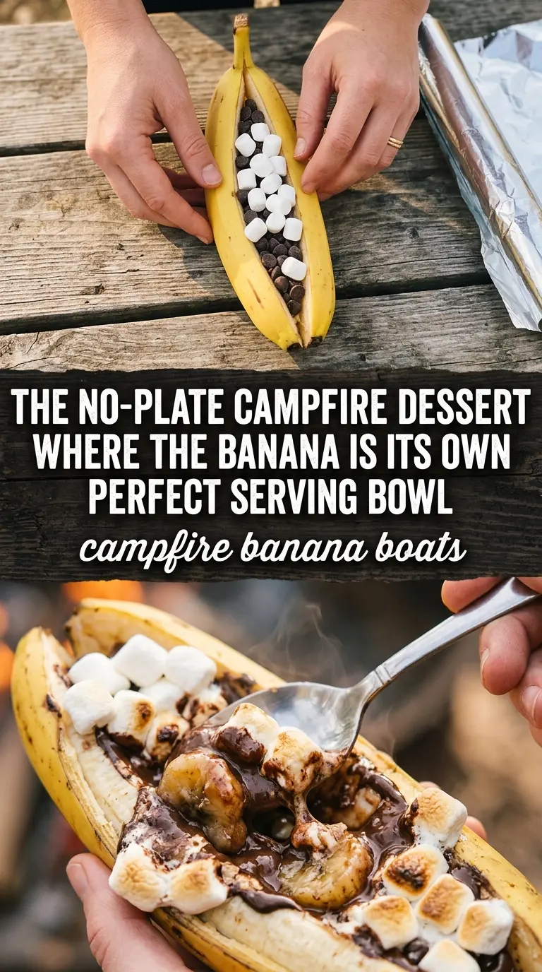 campfire banana boats cooked tender
