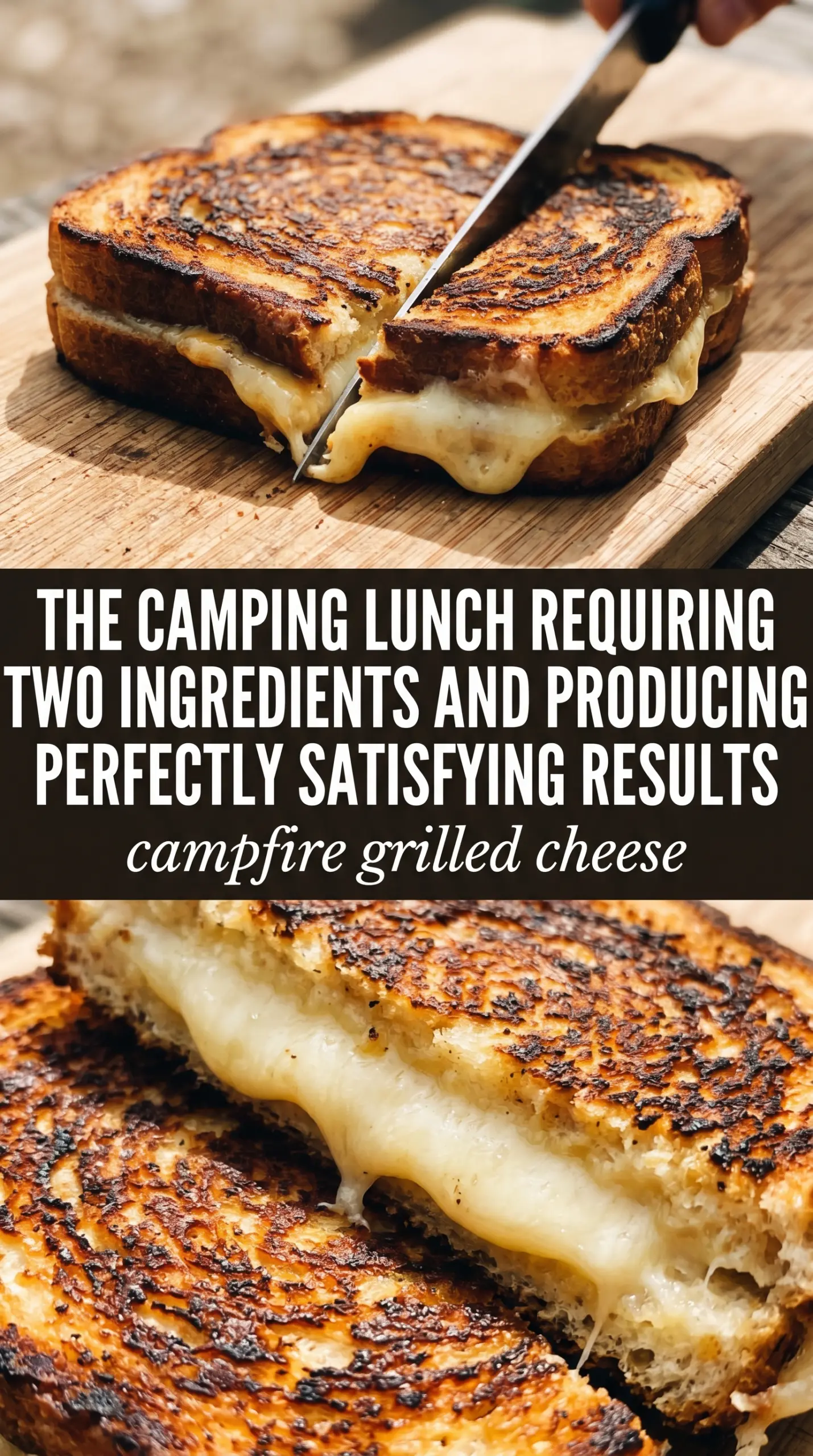 Campfire Grilled Cheese golden melty sandwich