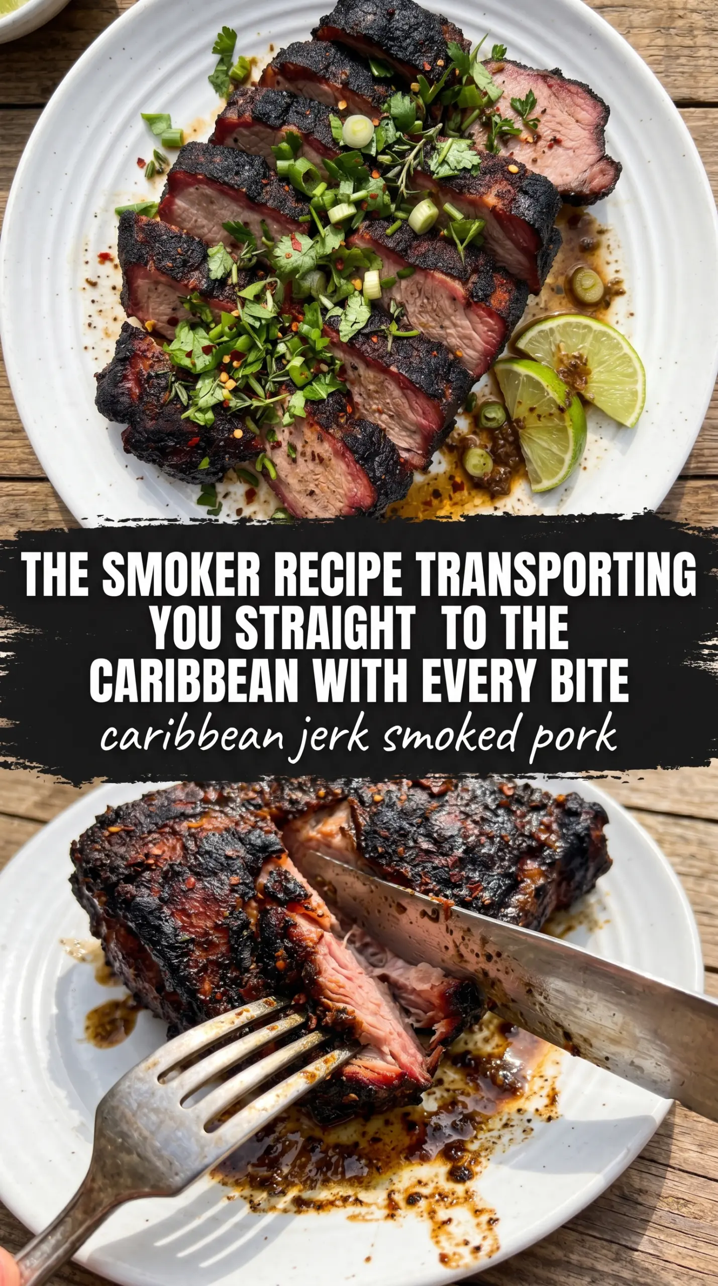 caribbean jerk smoked pork cooked tender