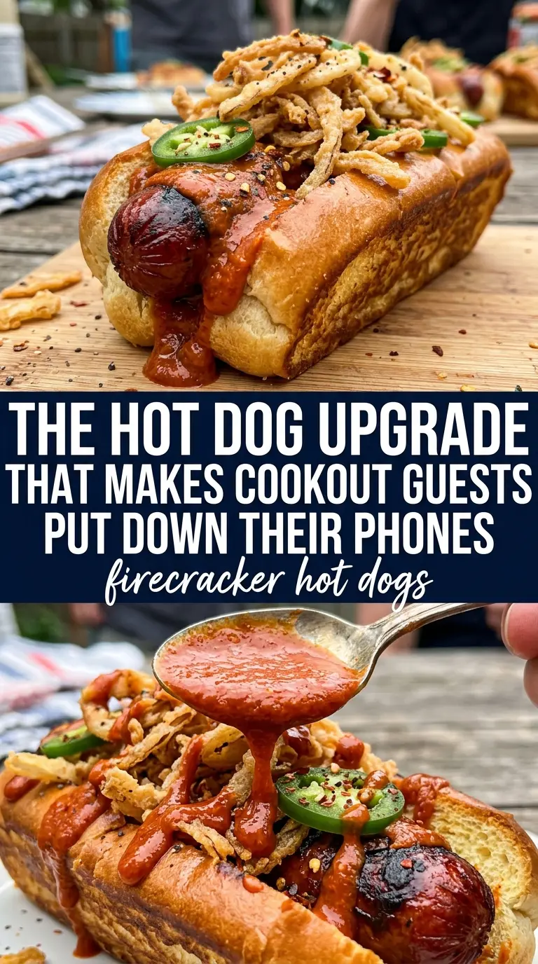 Firecracker Hot Dogs bacon-wrapped spicy