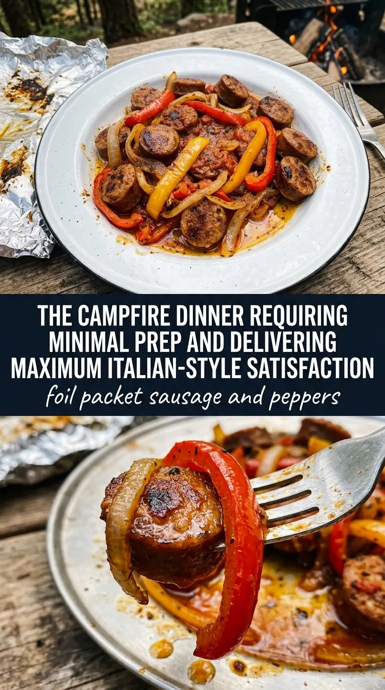 foil packet sausage and peppers cooked tender