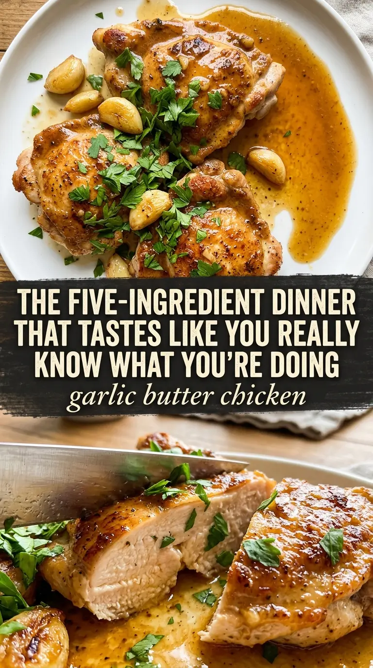 garlic butter chicken cooked tender