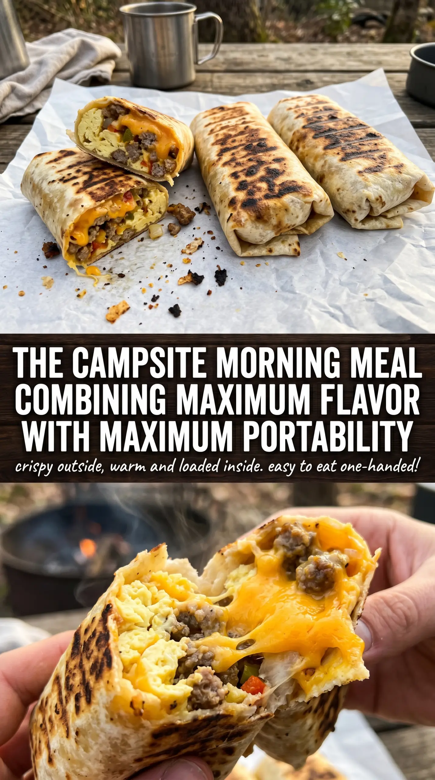 grilled breakfast burritos cooked grilled