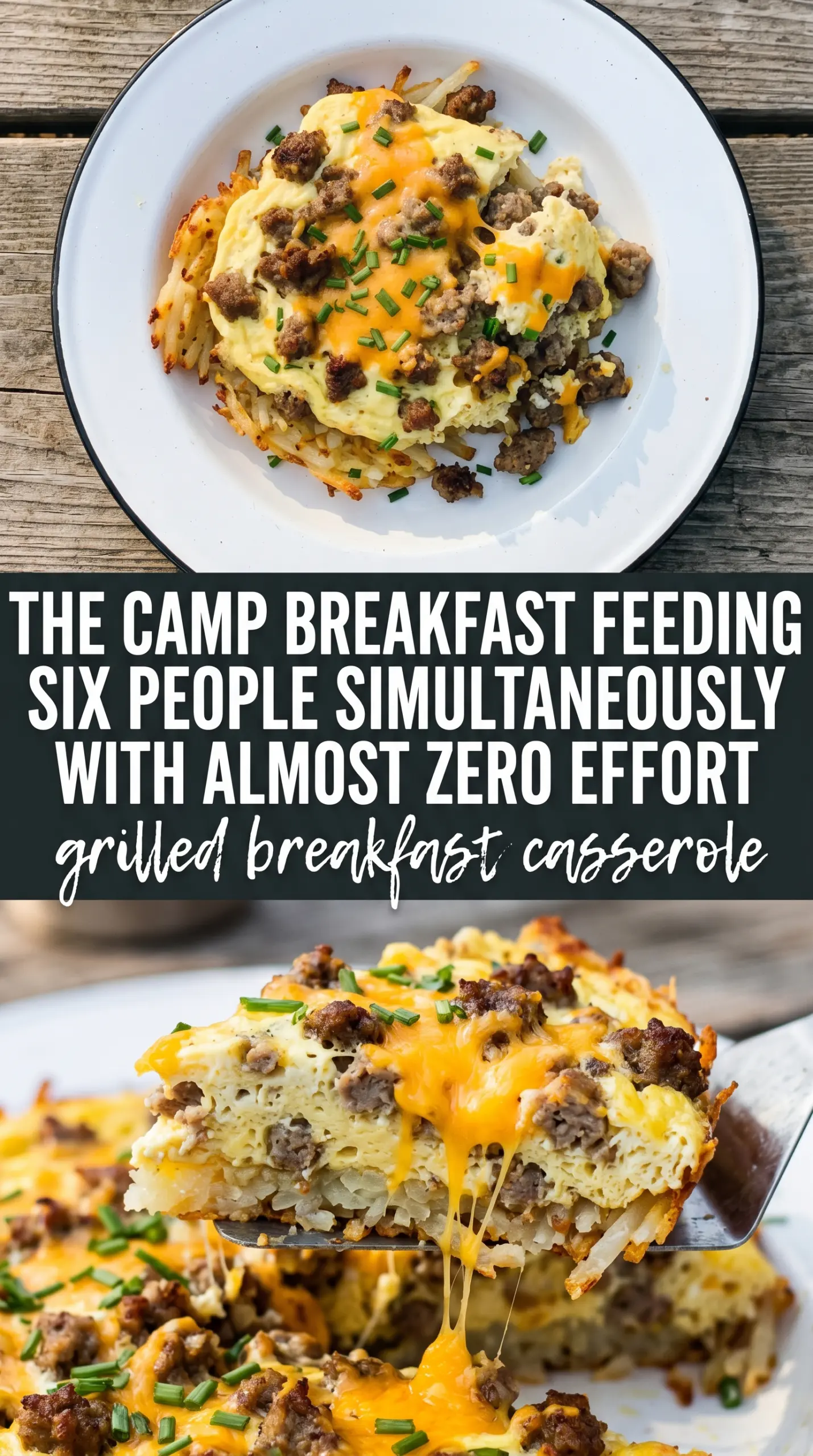 grilled breakfast casserole cooked grilled