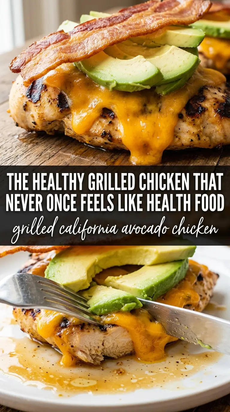 Grilled California Avocado Chicken fresh avocado tomatoes mozzarella