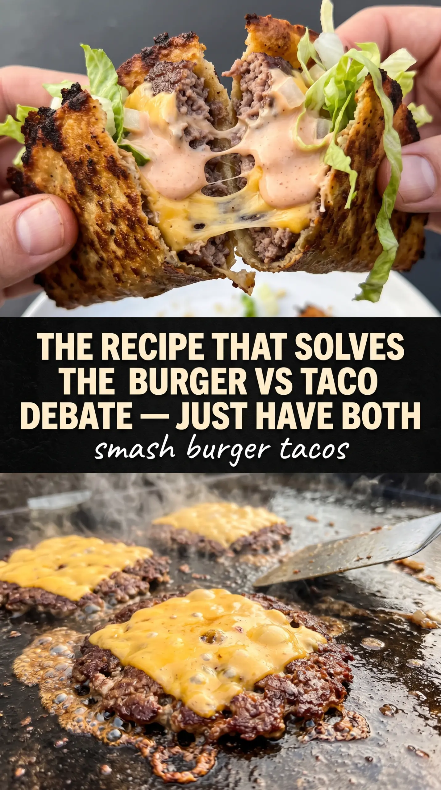 smash burger tacos cooked tender