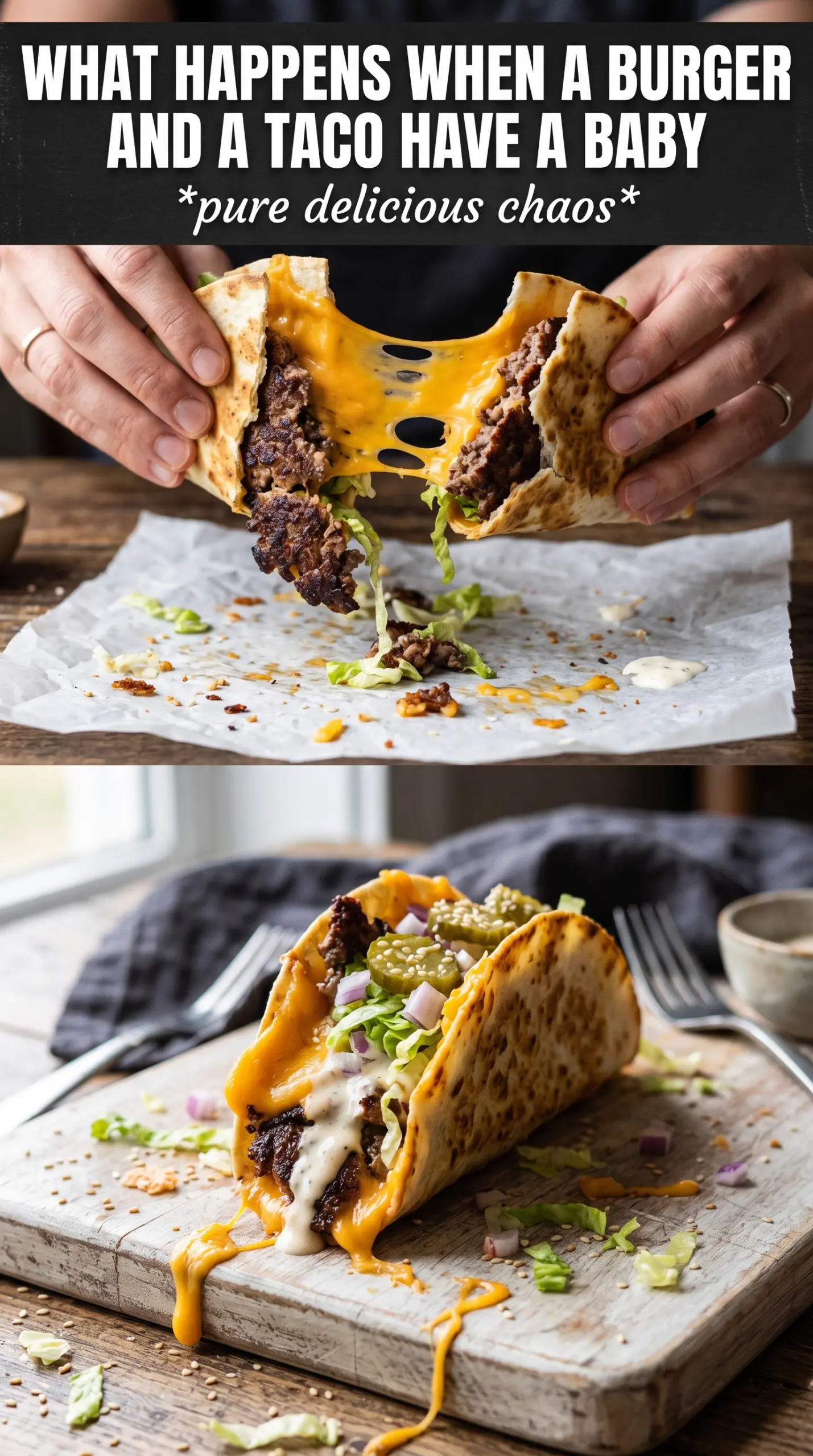 smashed cheeseburger tacos cooked tender