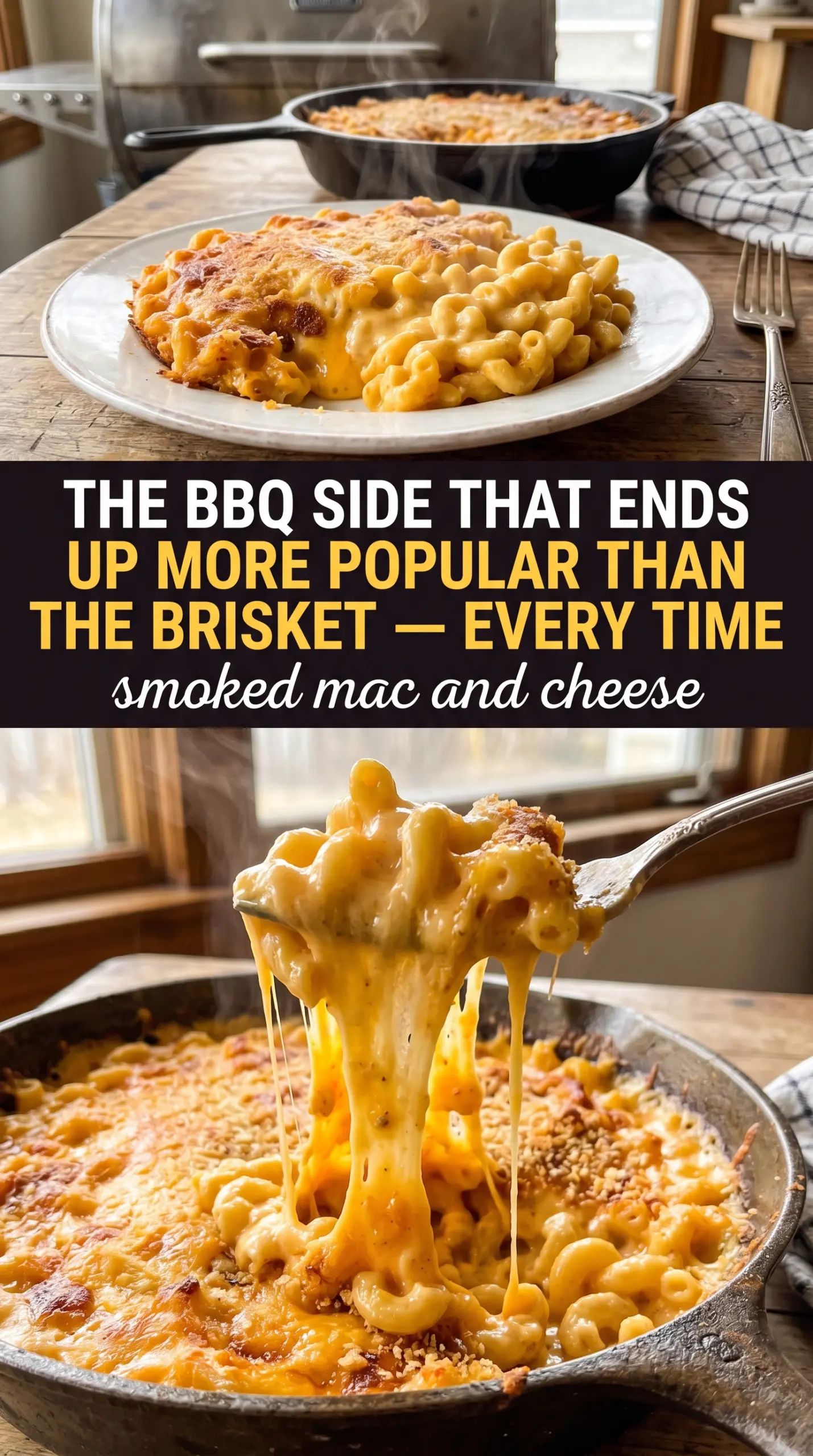 smoked mac and cheese cooked tender