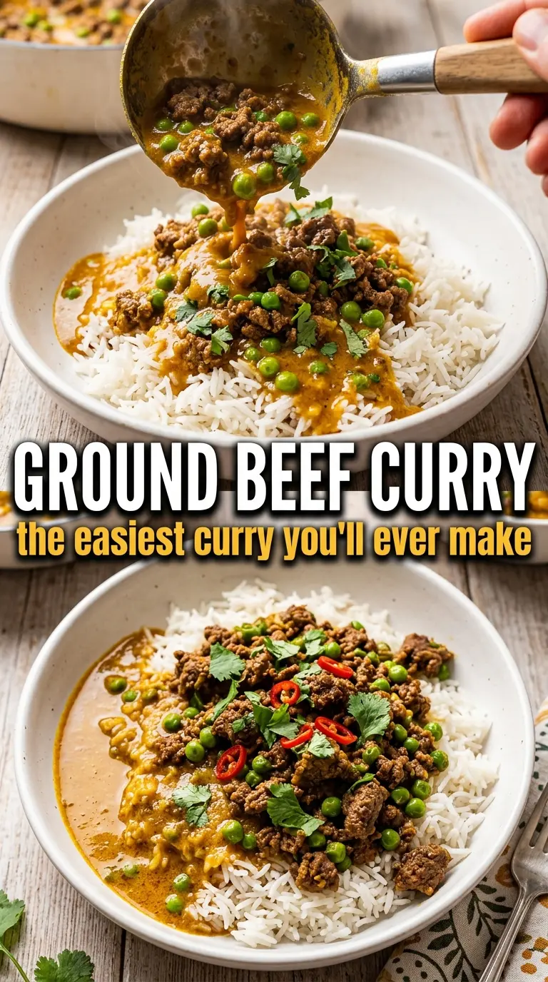 Ground Beef Curry fragrant spiced tomato-onion