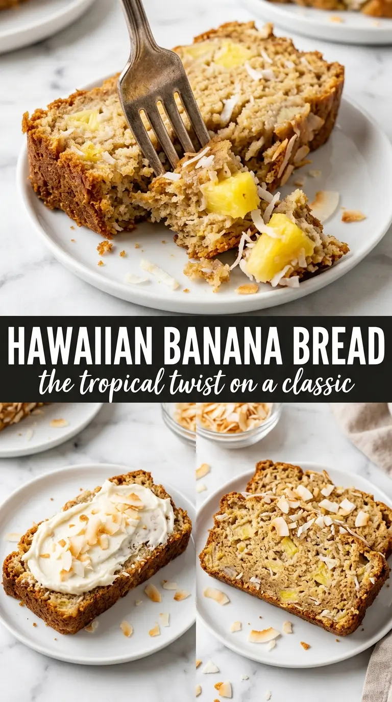 Hawaiian banana bread tropical banana bread