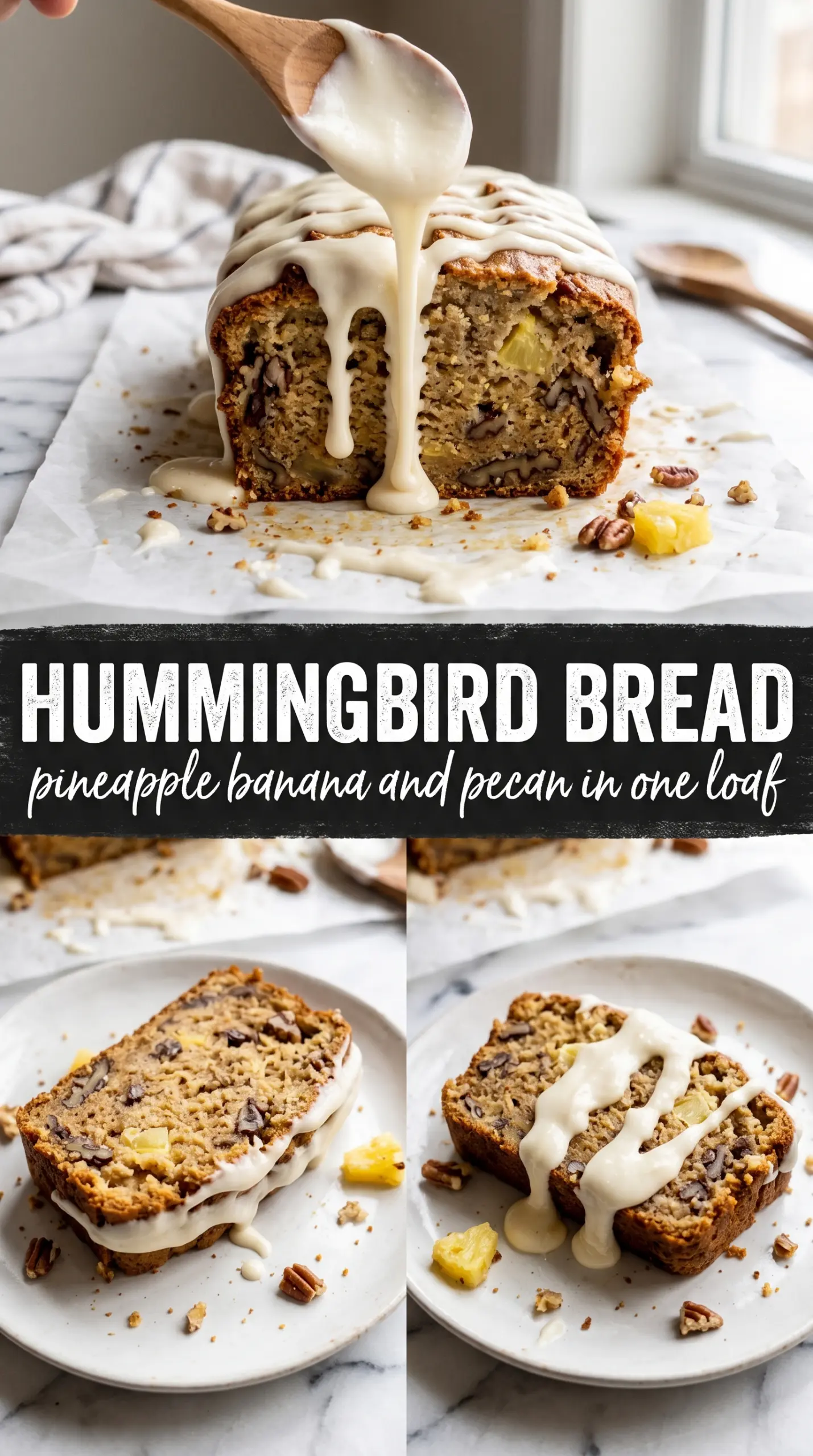 Hummingbird Bread tropical banana pineapple