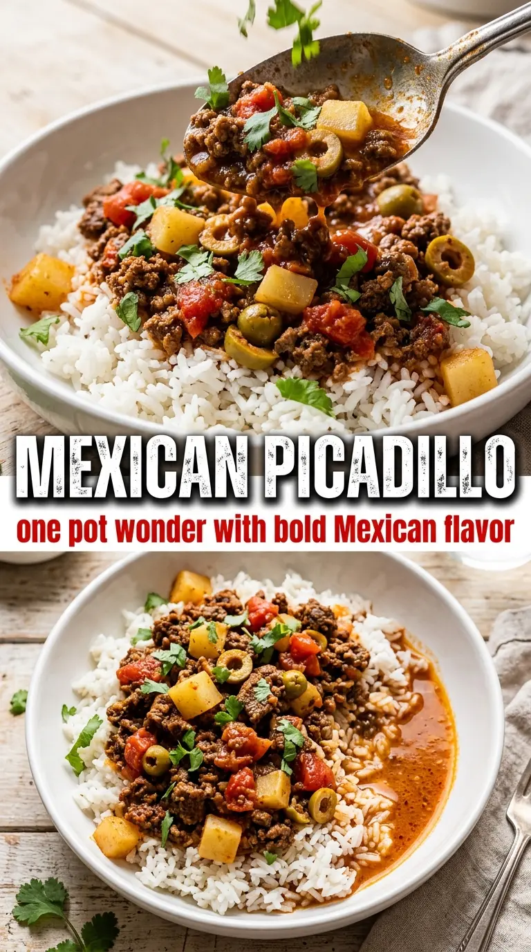 Mexican picadillo savory potatoes olives