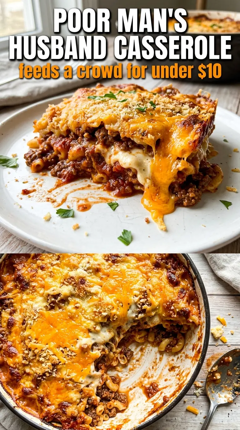 Poor Man's Husband Casserole creamy beef casserole