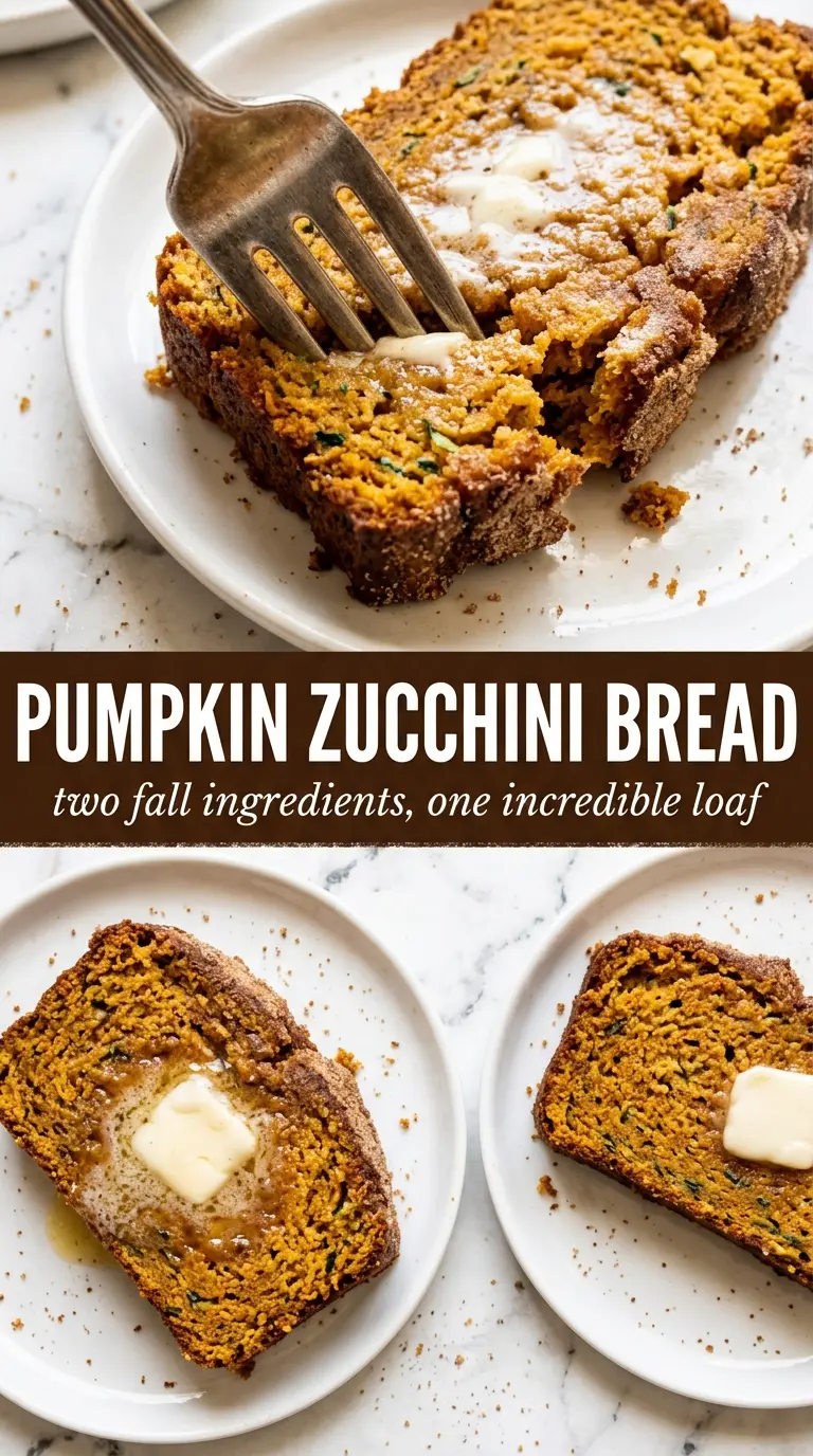 Pumpkin zucchini bread moist spiced loaf